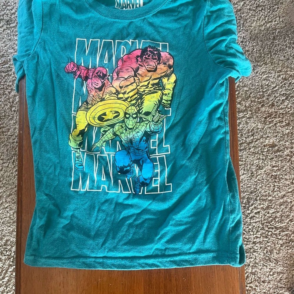 Marvel Kids Teal Superhero Tee
